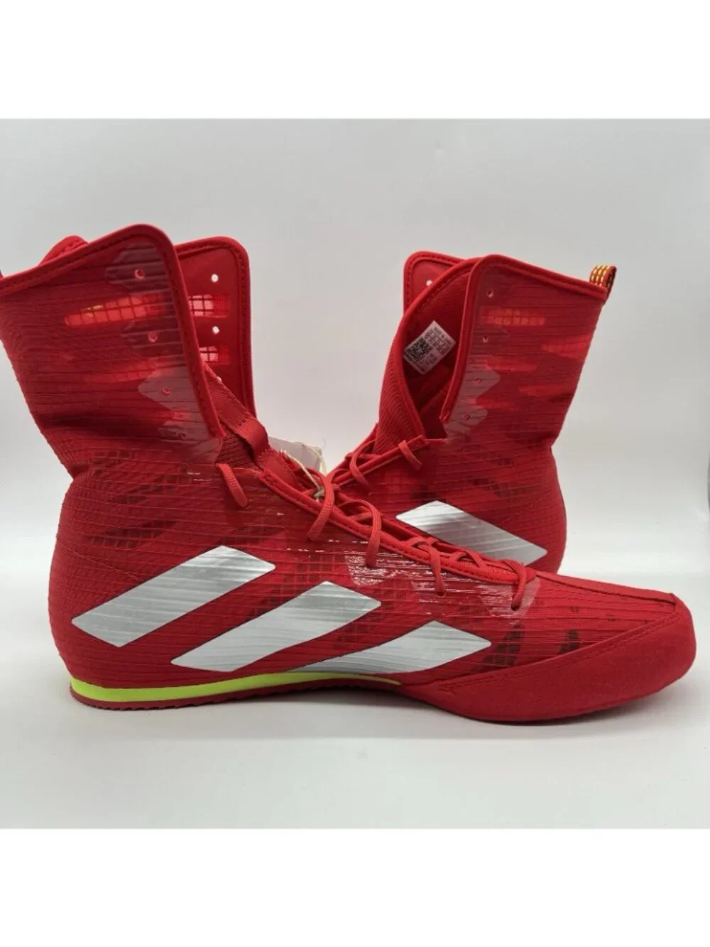 adidas Box Hog 4 Men's Boxing Shoes Red Green Metallic Silver Size 12 JP9846